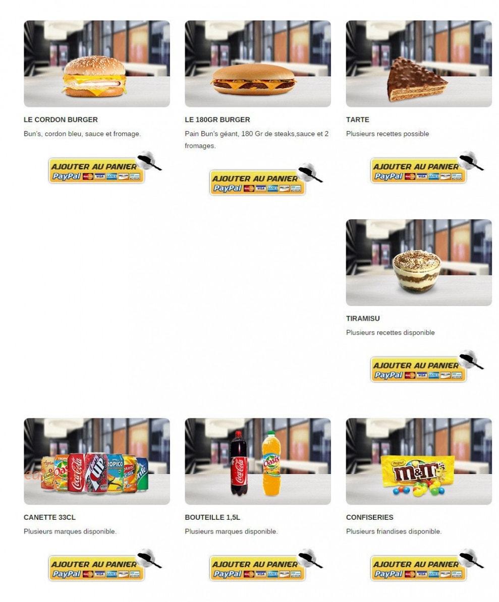 Chicken City — carte page 2
