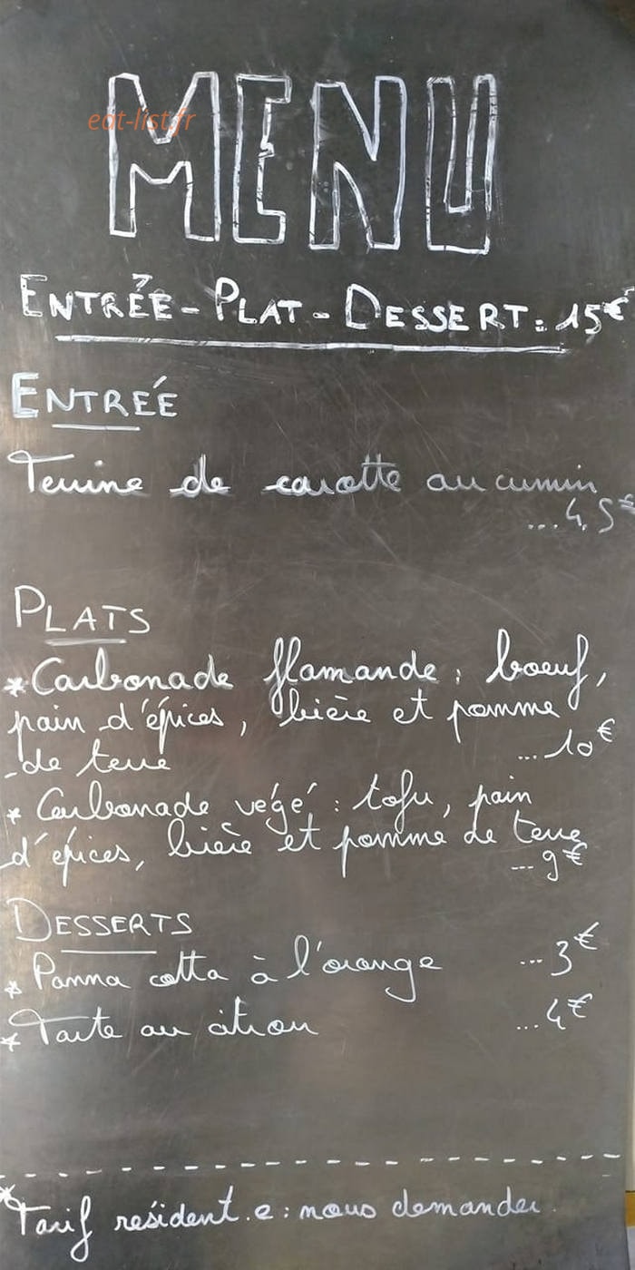 Ciboulette — carte page 1