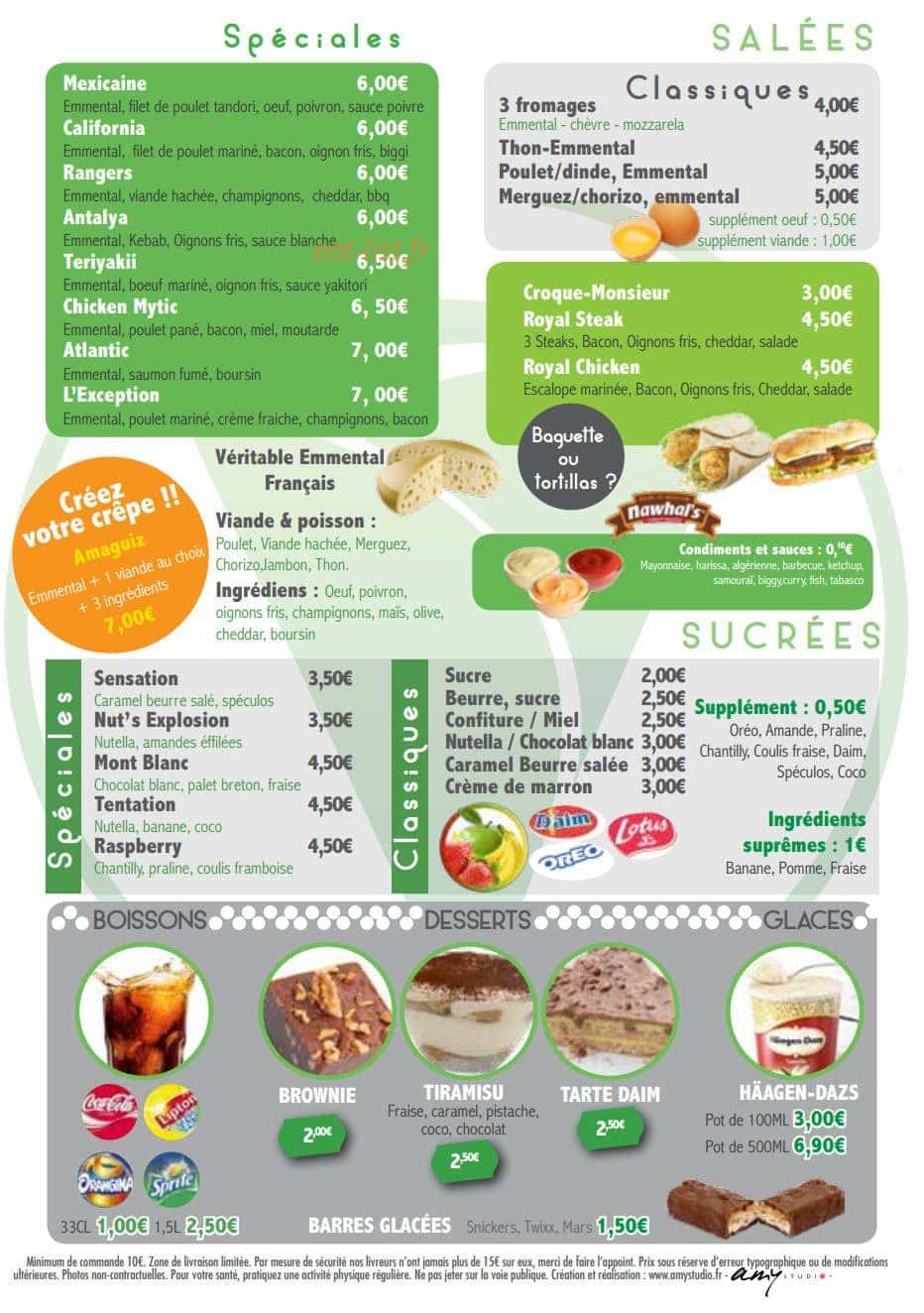 Crêp's — carte page 2