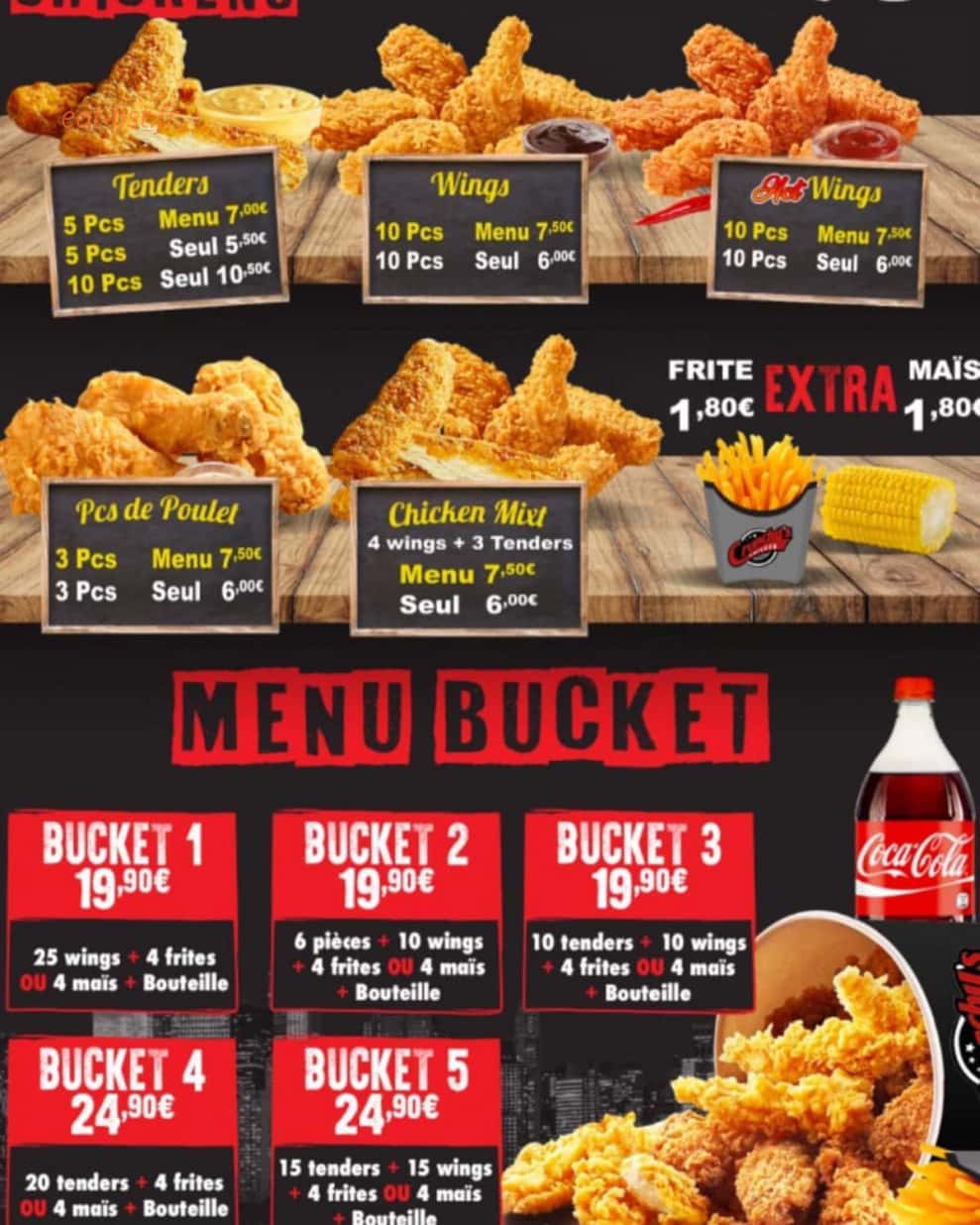 Crunchy's Chicken — carte page 3