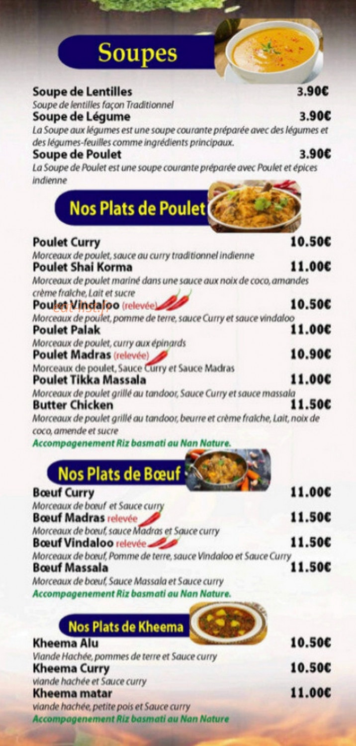 Curry House — carte page 3
