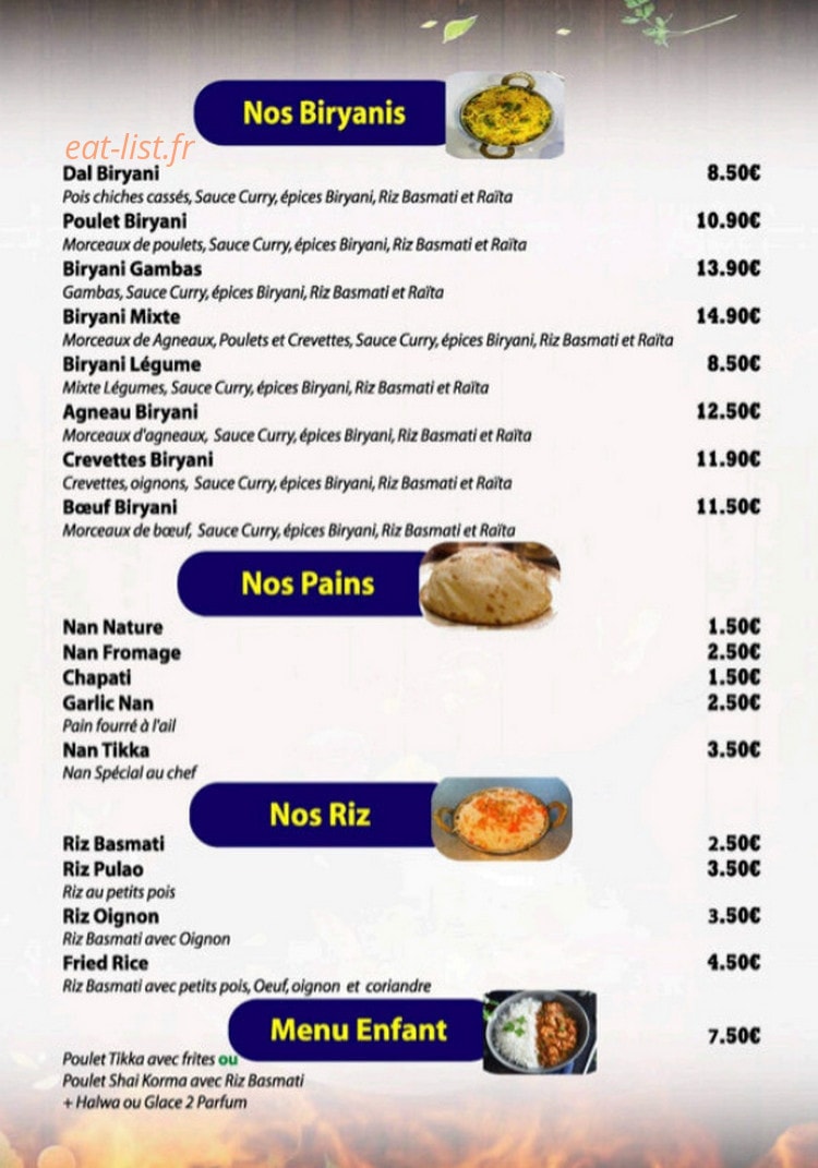 Curry House — carte page 6