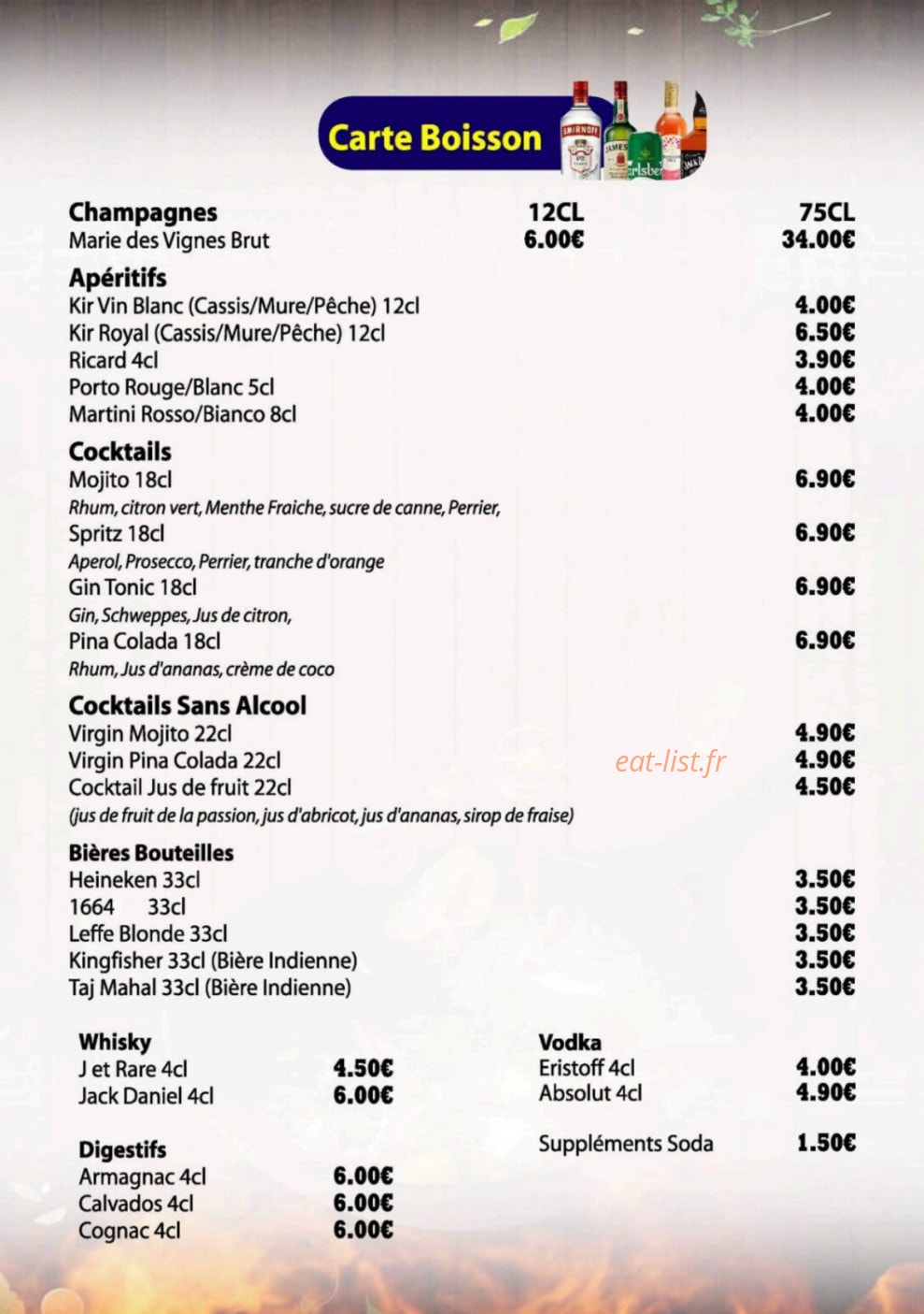 Curry House — carte page 9