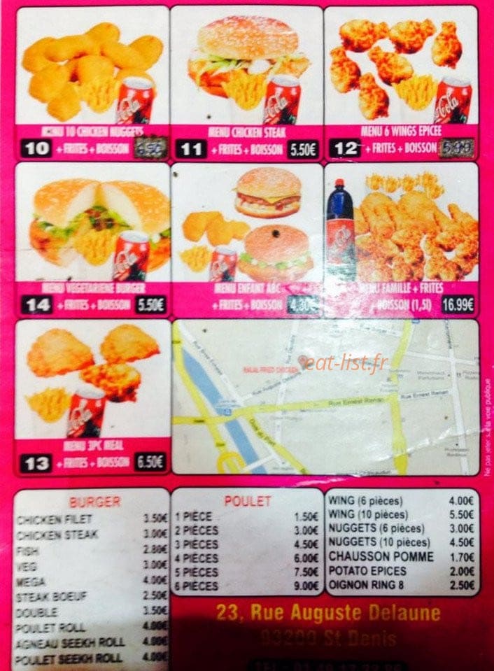 Family Chicken — carte page 2