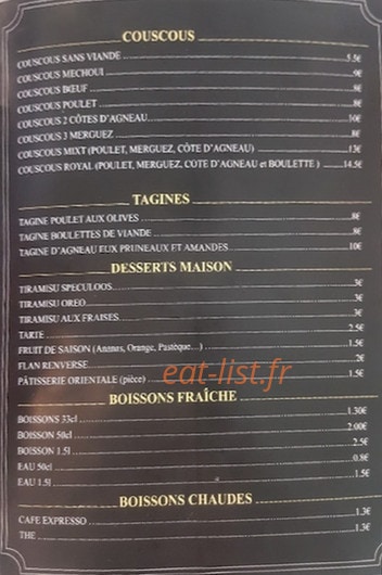 La Casbah — carte page 2