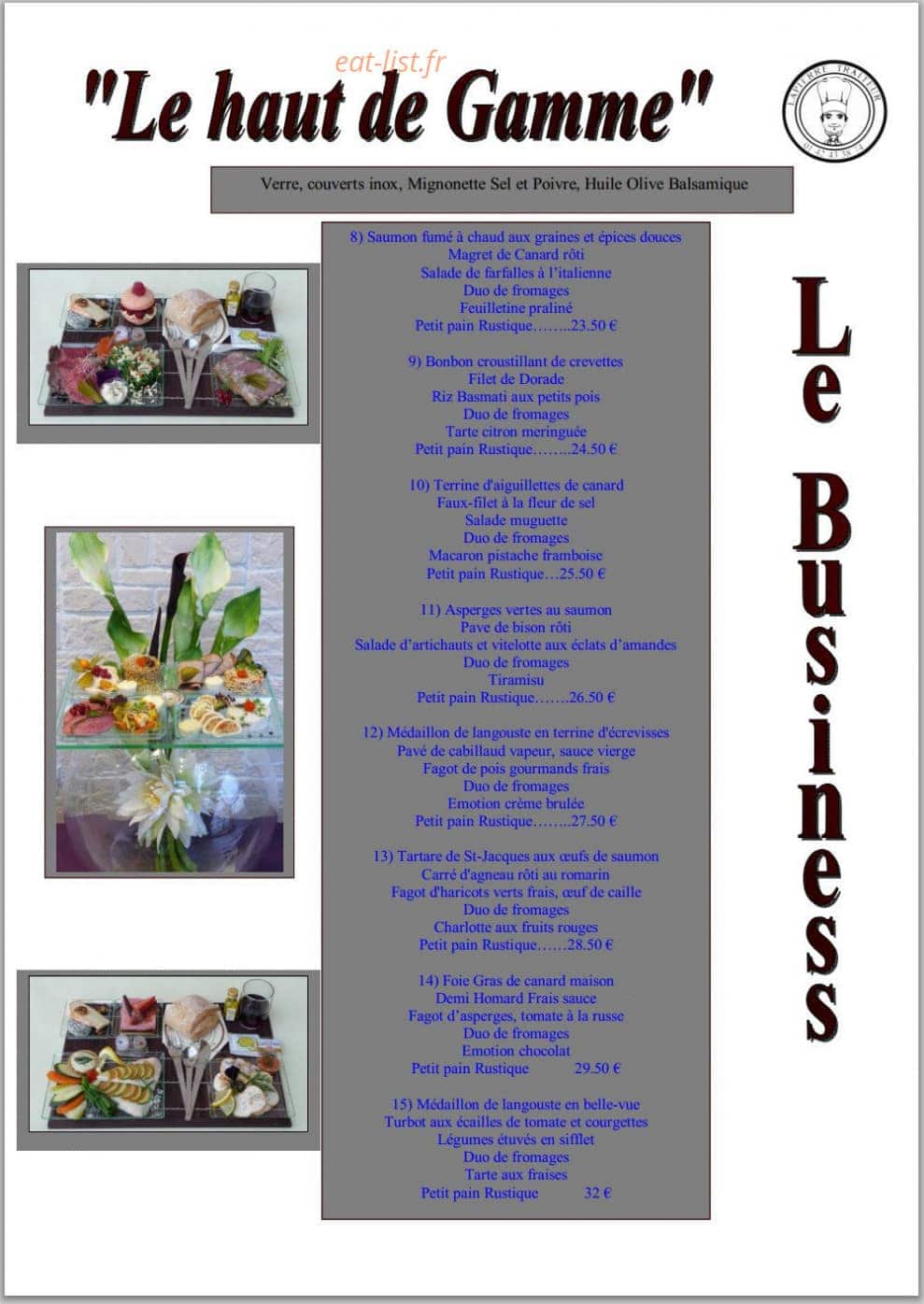 Lapierre Traiteur — carte page 3