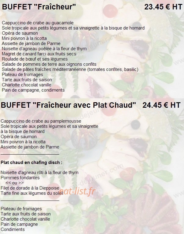 Lapierre Traiteur — carte page 11