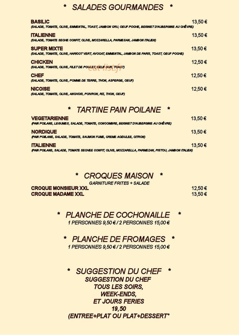Le Basilic — carte page 3