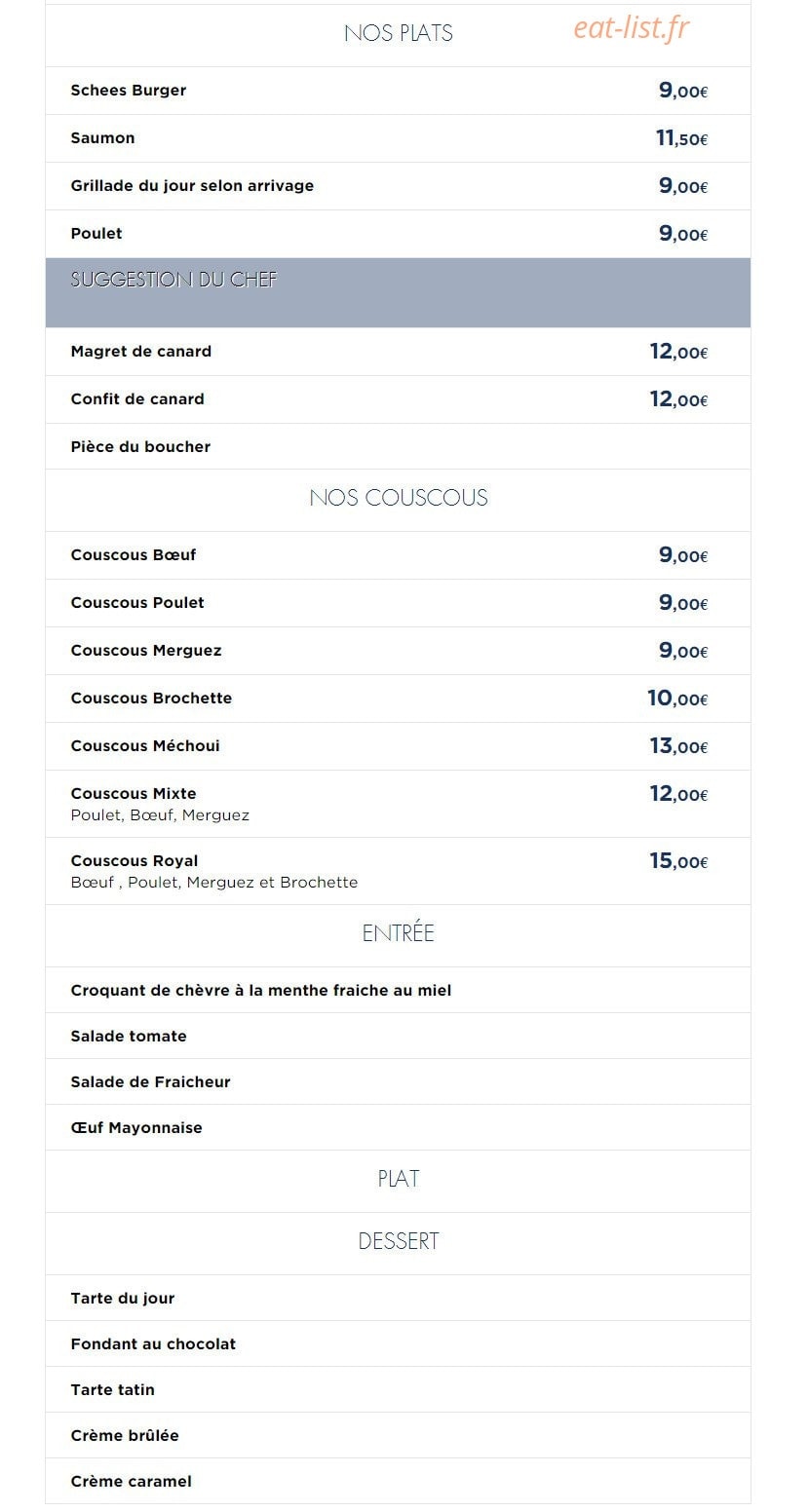 Le P'tit trou — carte page 1