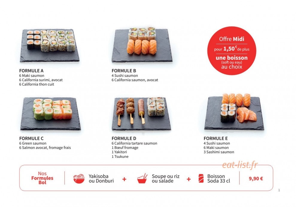 Mein Sushi — carte page 3