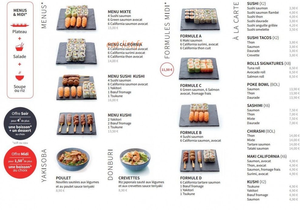 Mein Sushi — carte page 2