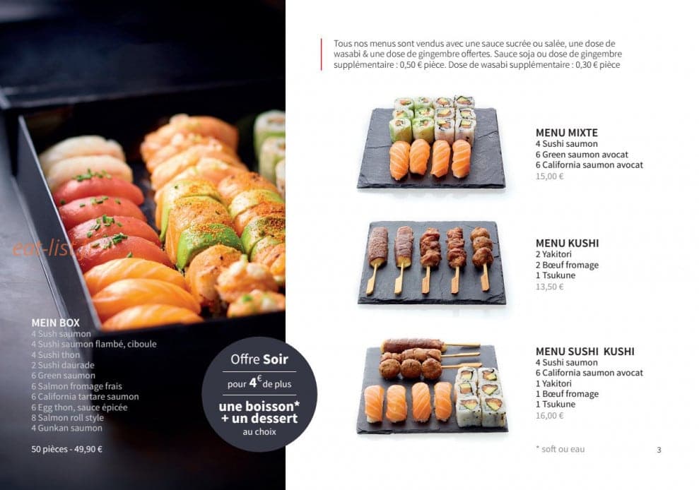 Mein Sushi — carte page 5