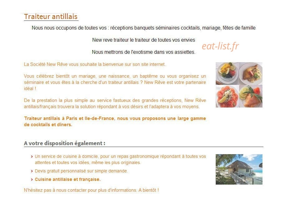 New Rêve — carte page 1