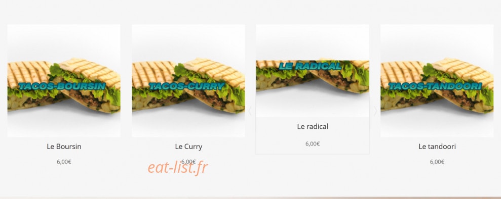 Night Burger — carte page 2