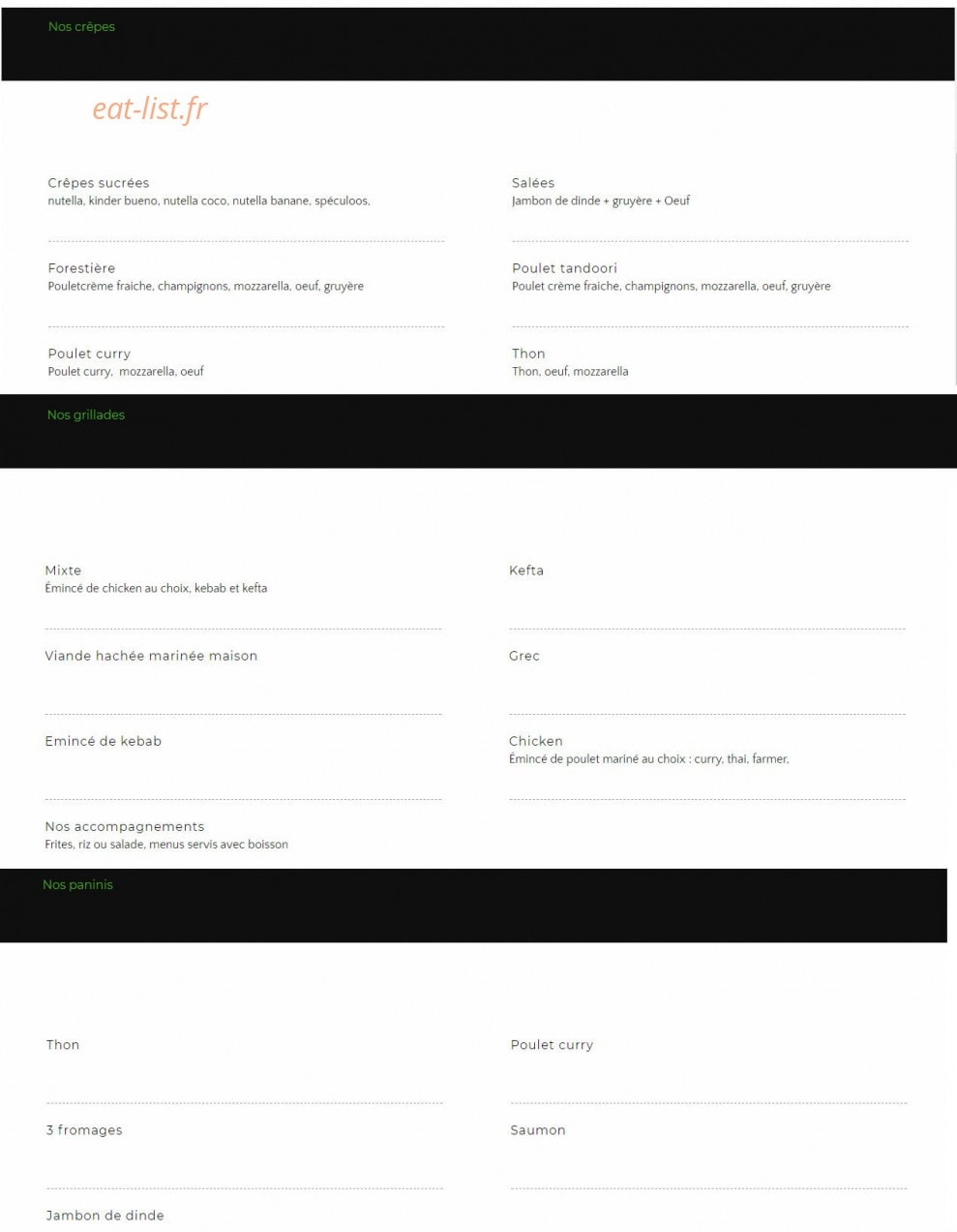 O’Basilic — carte page 2