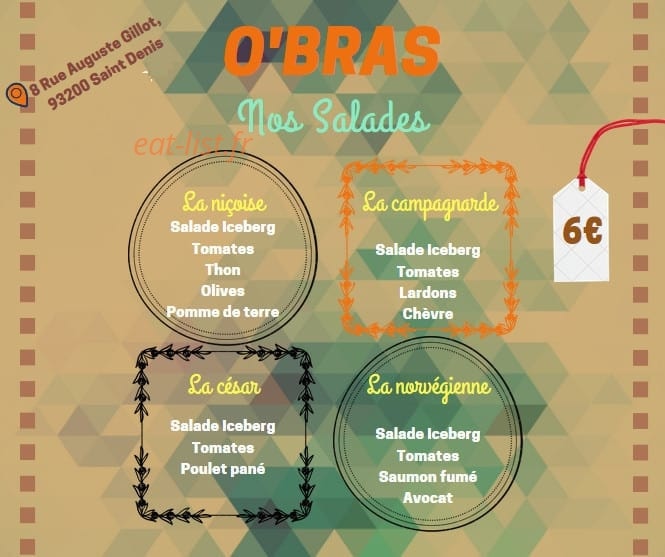 O'Bras — carte page 3
