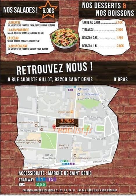O'Bras — carte page 2