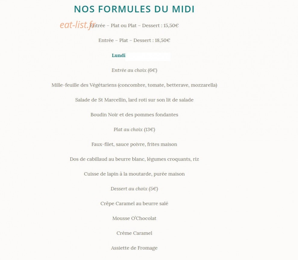 O'Grand Breton — carte page 1