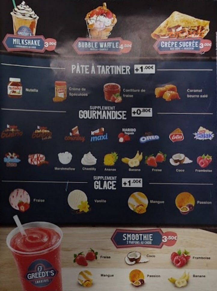 O'Greedys — carte page 6