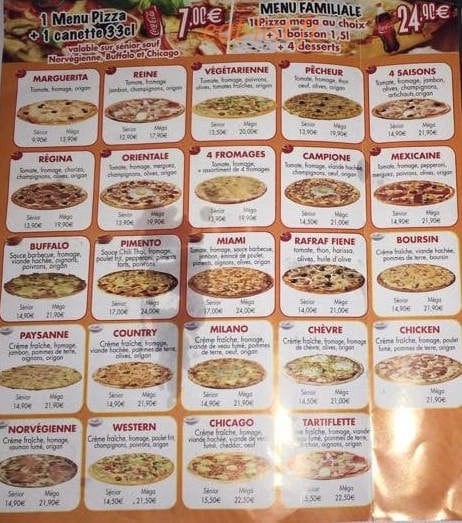 O'max pizza — carte page 2