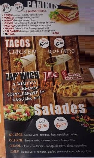 O'max pizza — carte page 3