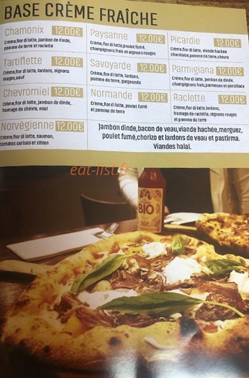 One Pizza — carte page 3