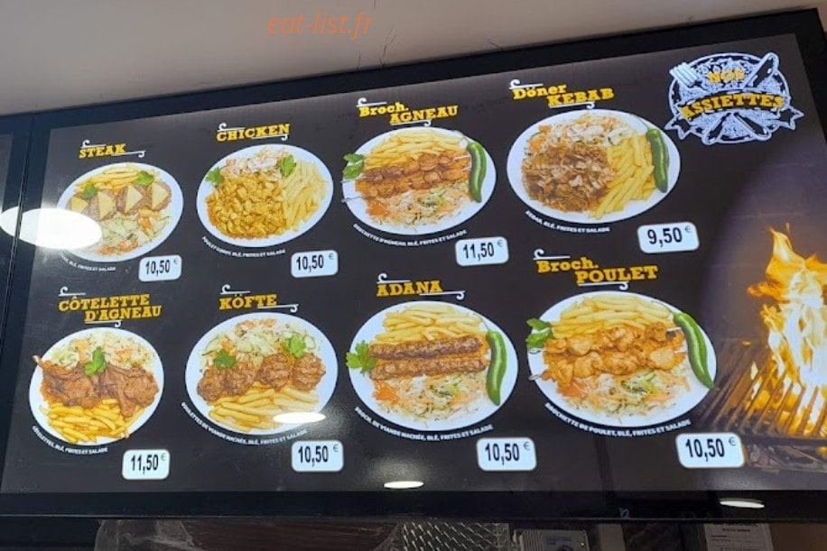Restaurant Bosphore — carte page 2