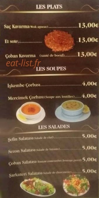 Restaurant Olympia — carte page 3