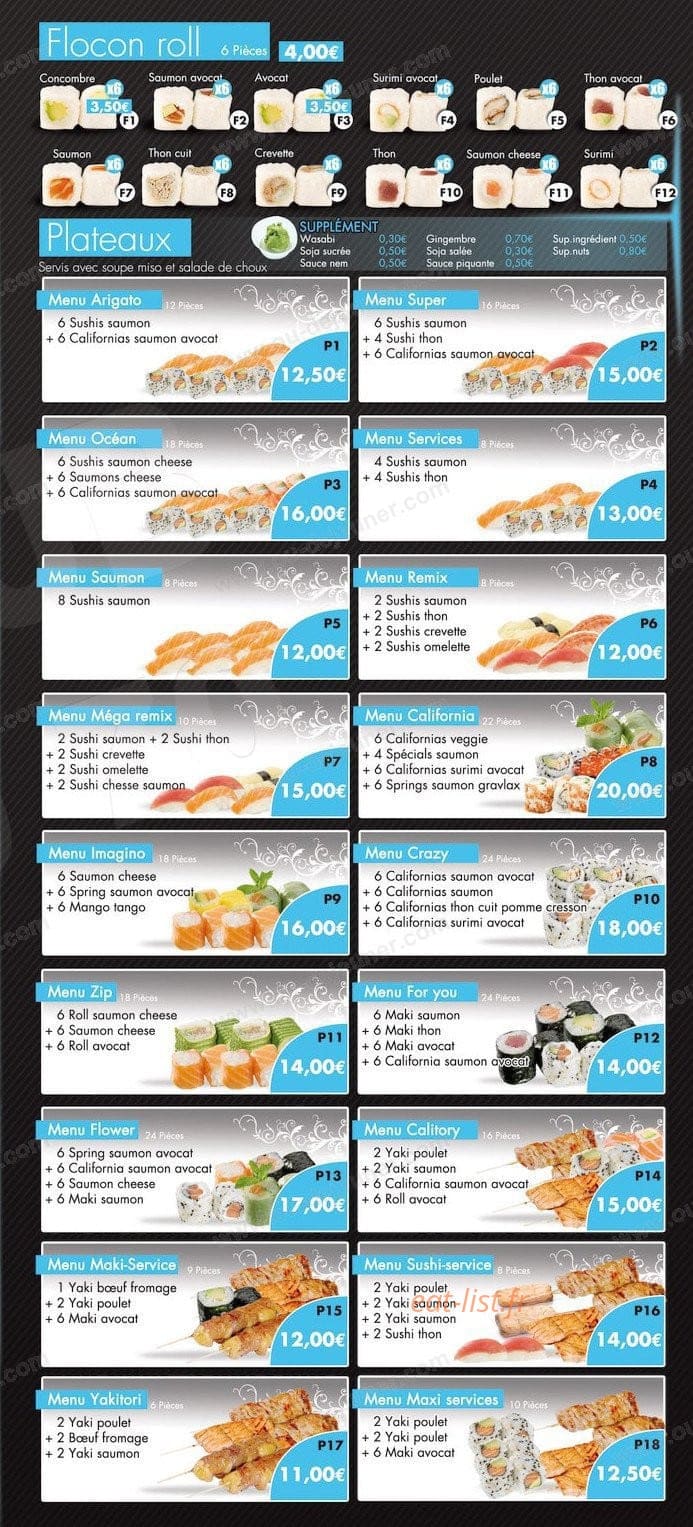 Sushi Service — carte page 4