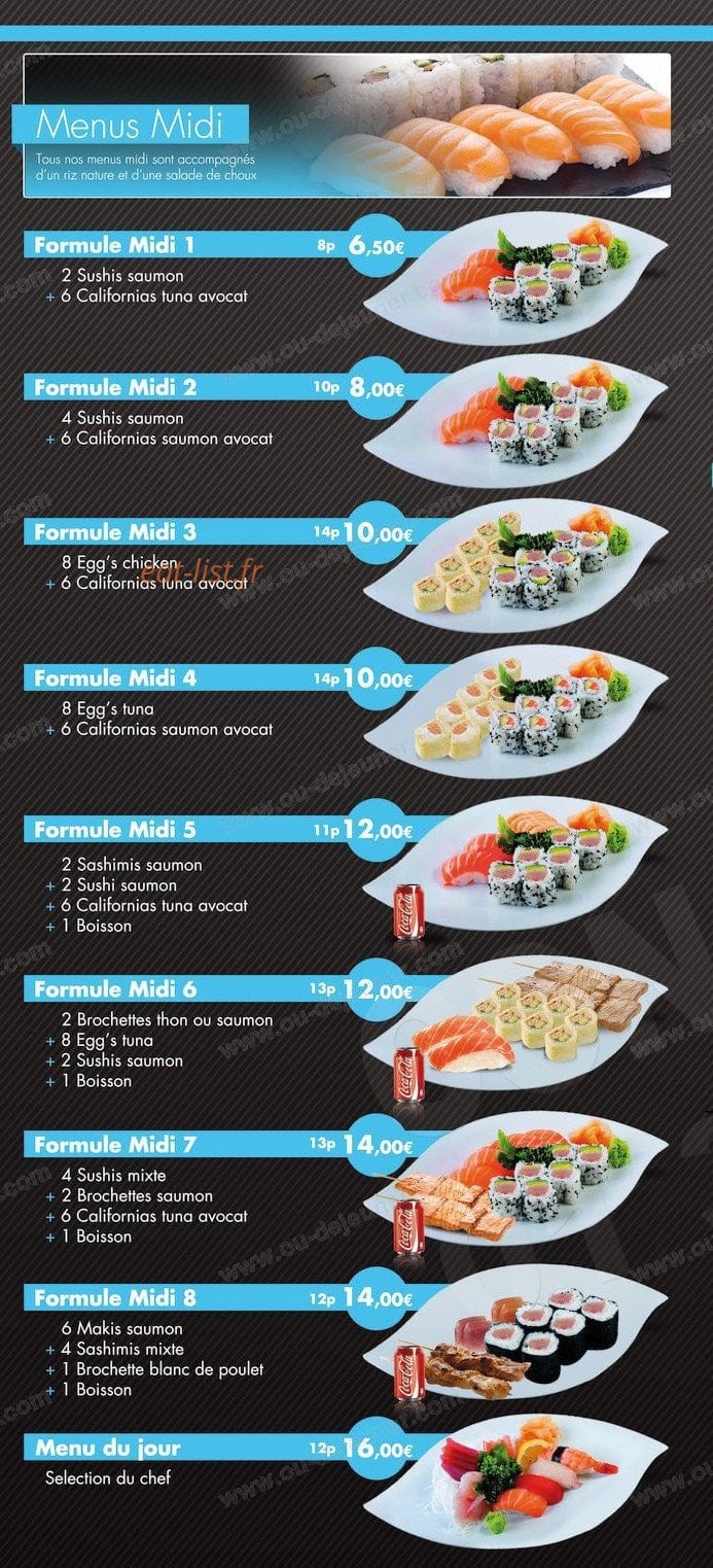 Sushi Service — carte page 5