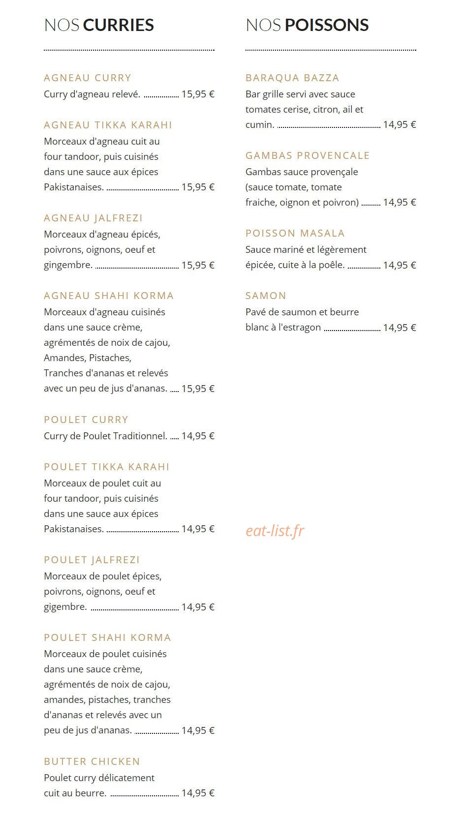 The Grill House — carte page 4