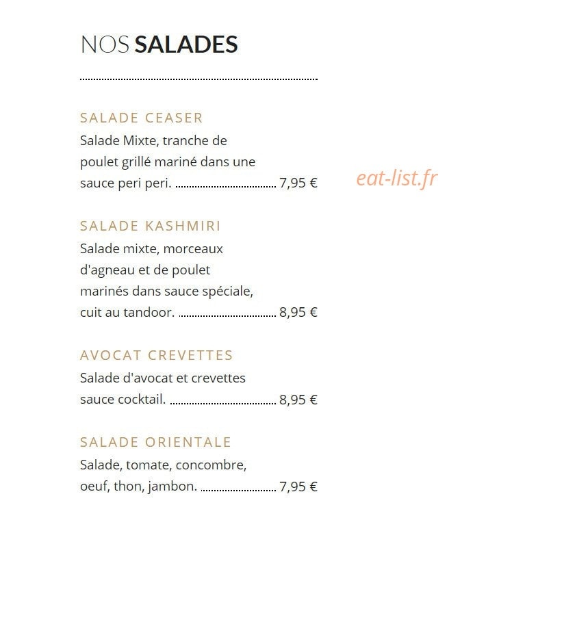 The Grill House — carte page 2