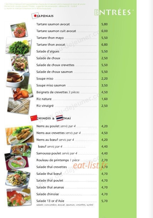 Trésors d'Asie — carte page 2