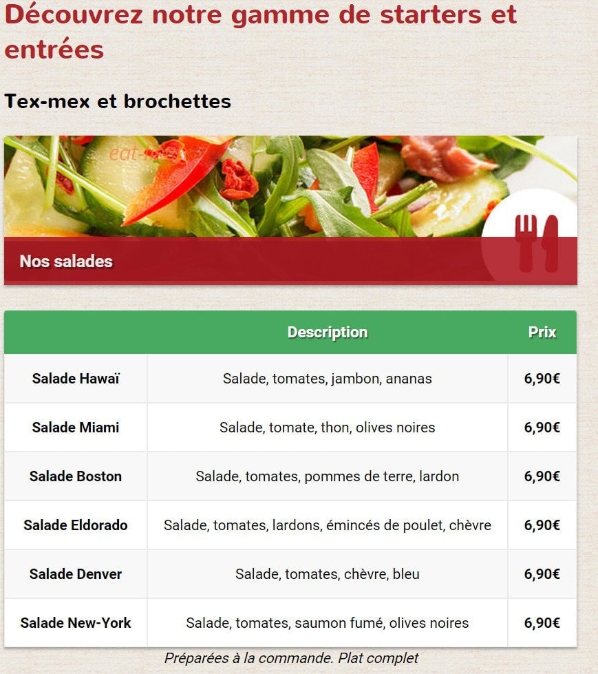 Allo-pizza — carte page 9