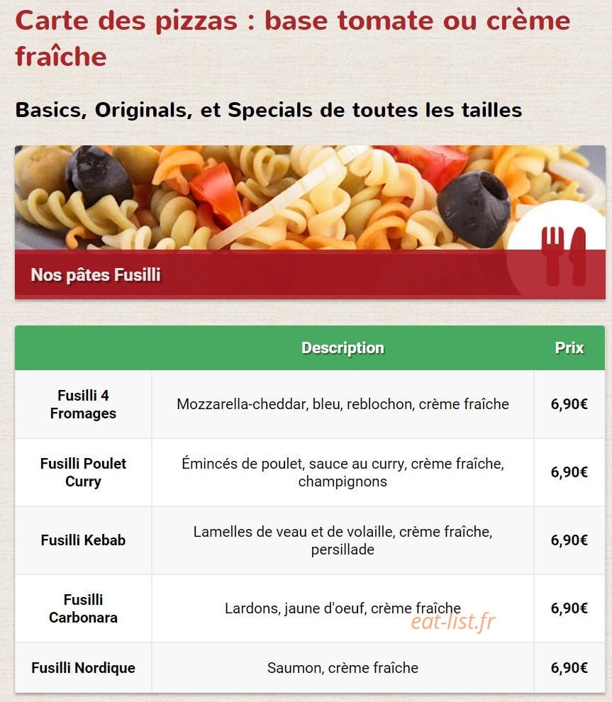 Allo-pizza — carte page 3