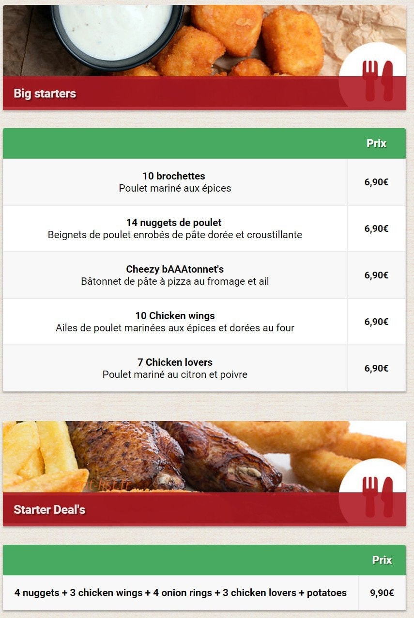Allo-pizza — carte page 11