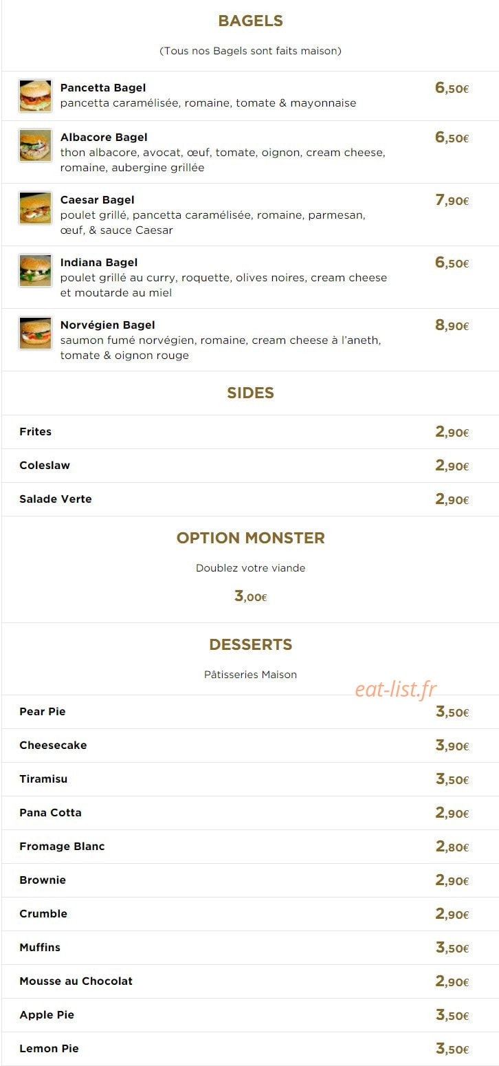 Benji Burger — carte page 4