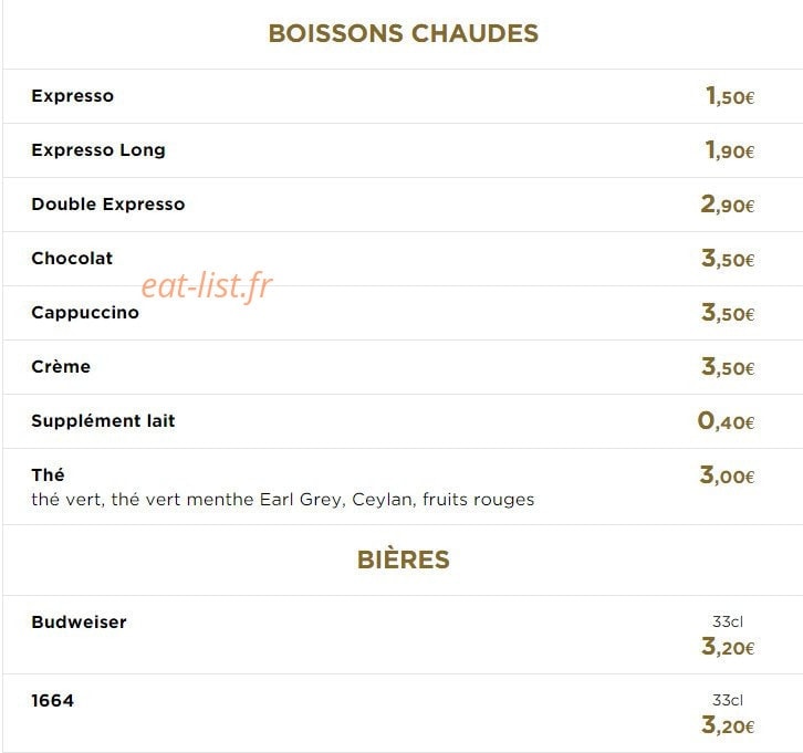Benji Burger — carte page 6