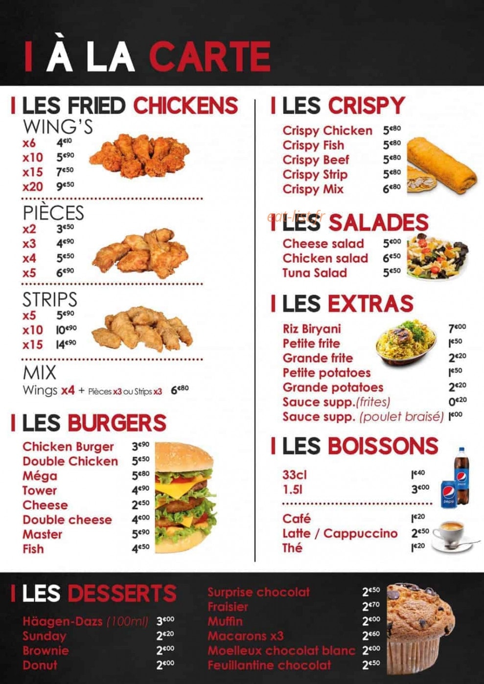 MFChicken — carte page 6