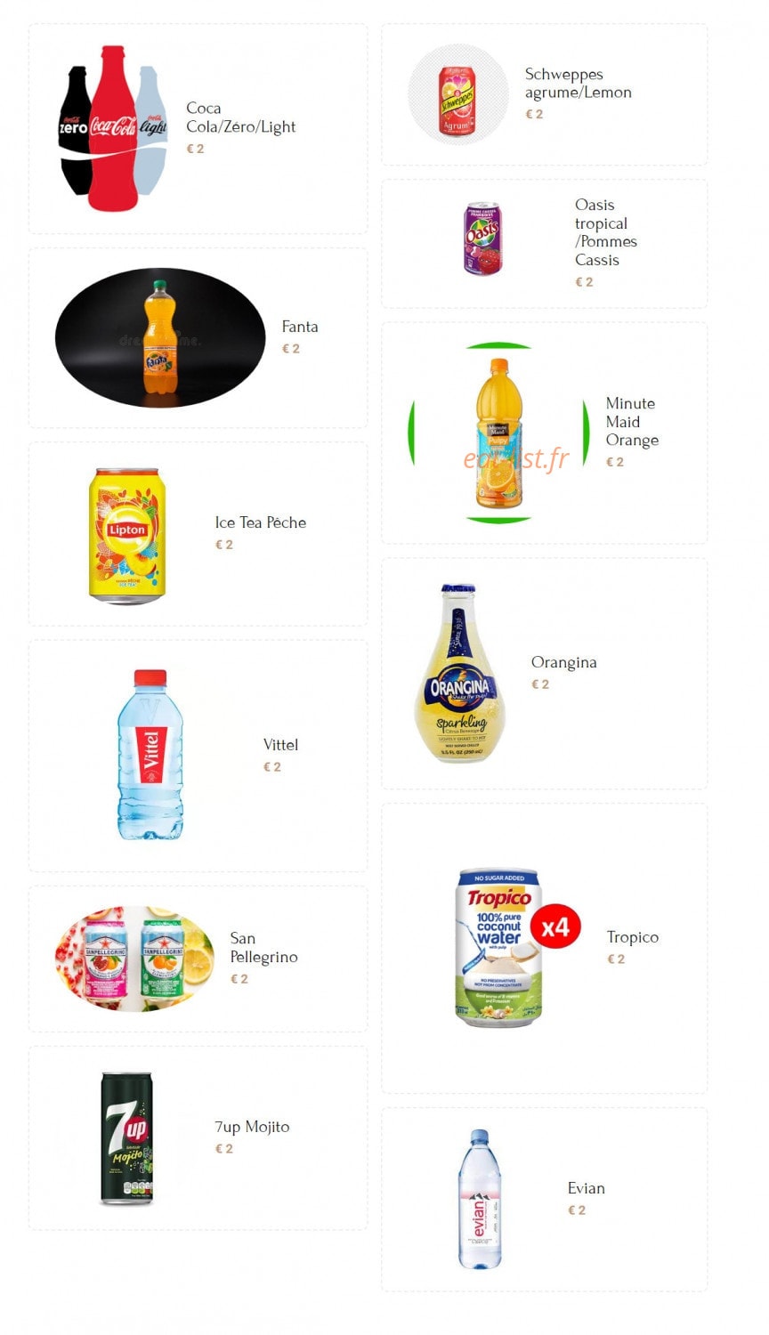 Maison Burger — carte page 9