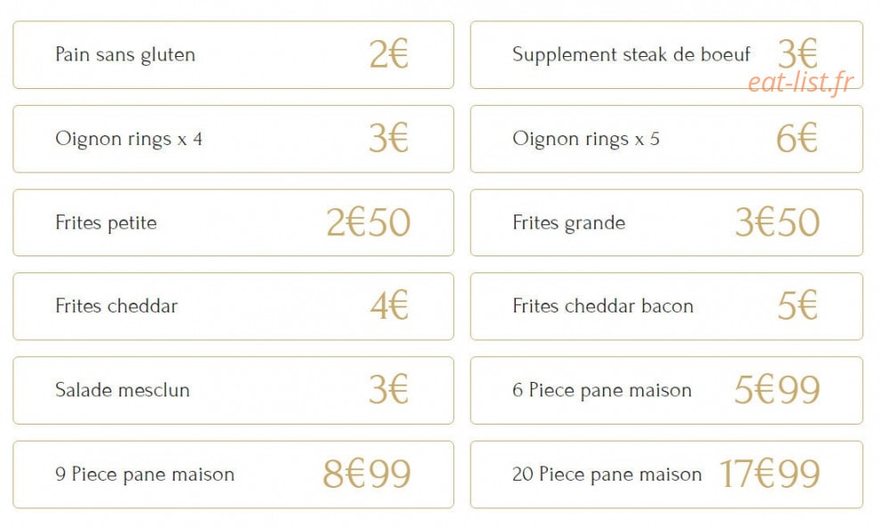Maison Burger — carte page 5