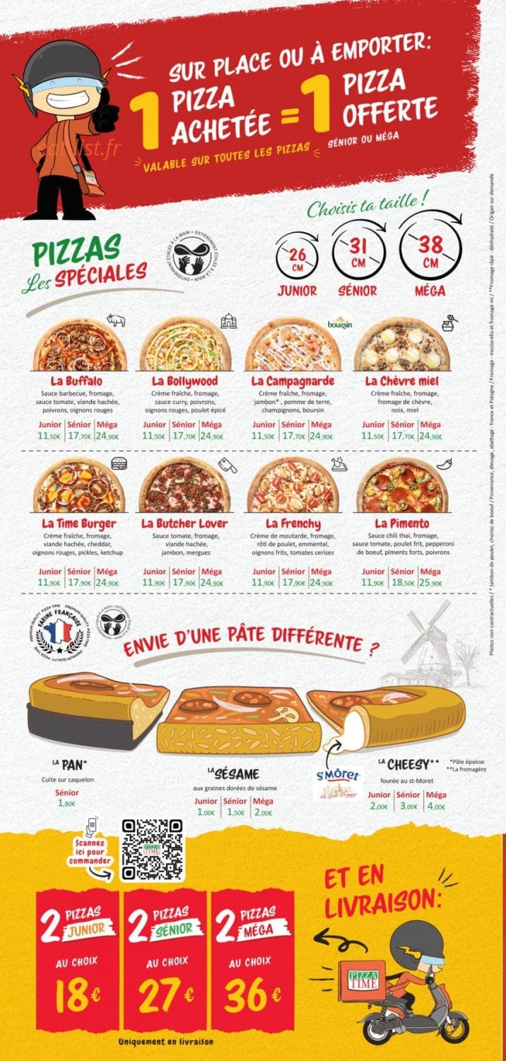 Pizza Time — carte page 3