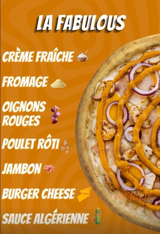 Carte et menu de Pizza Time à Saint-Denis — Pizza 3
