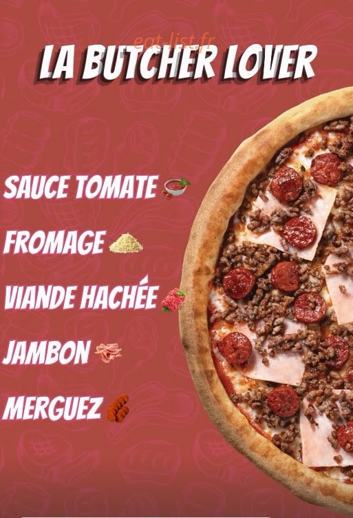 Carte et menu de Pizza Time à Saint-Denis — Pizza 4