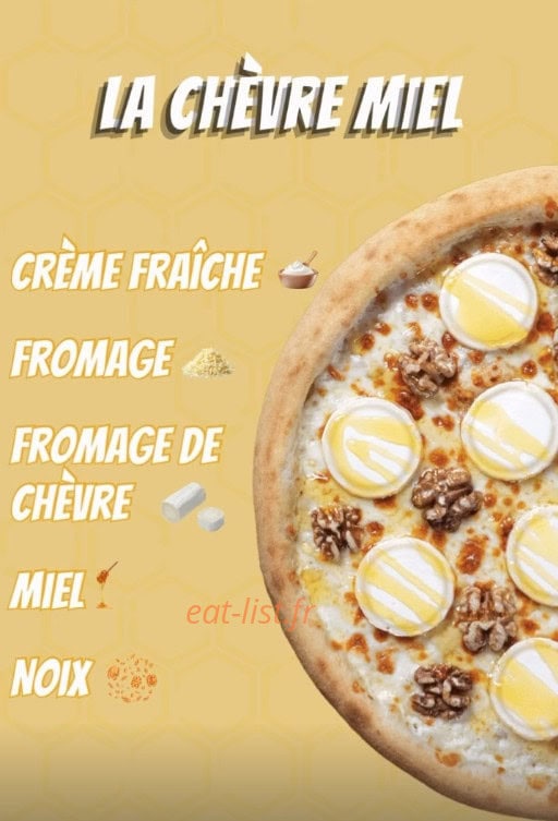 Carte et menu de Pizza Time à Saint-Denis — Pizza 7