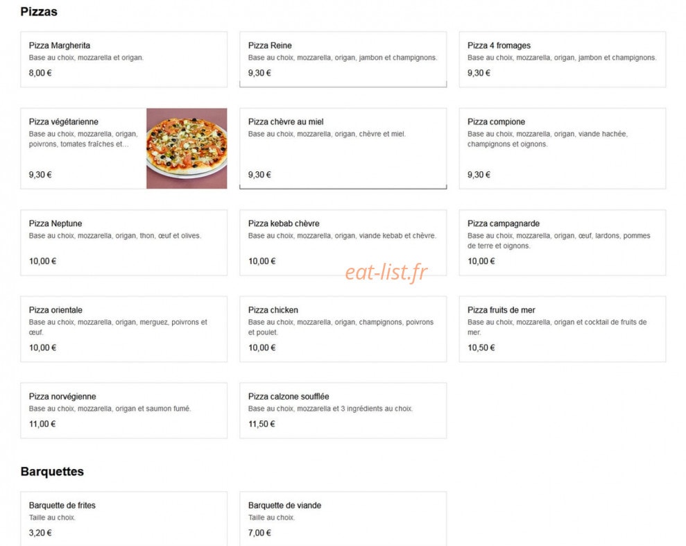 Chicken Food — carte page 5