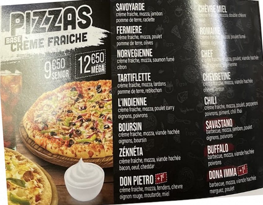 H Burger Et Pizza — carte page 4