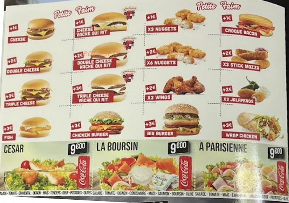 H Burger Et Pizza — carte page 5