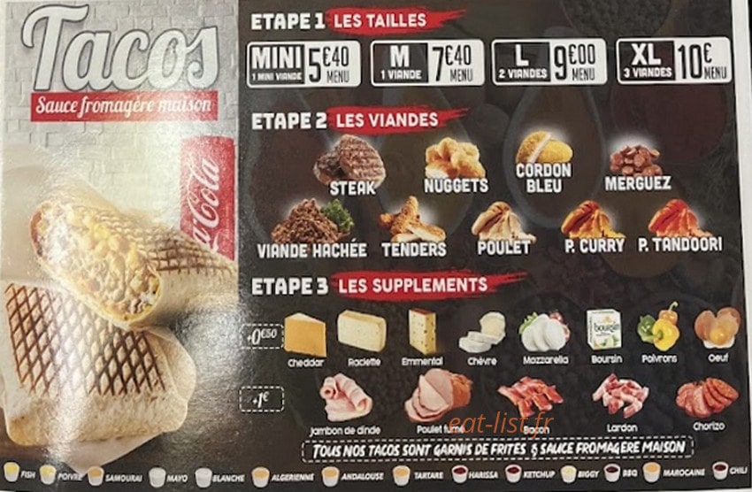 H Burger Et Pizza — carte page 2