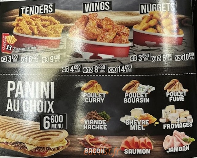 H Burger Et Pizza — carte page 6
